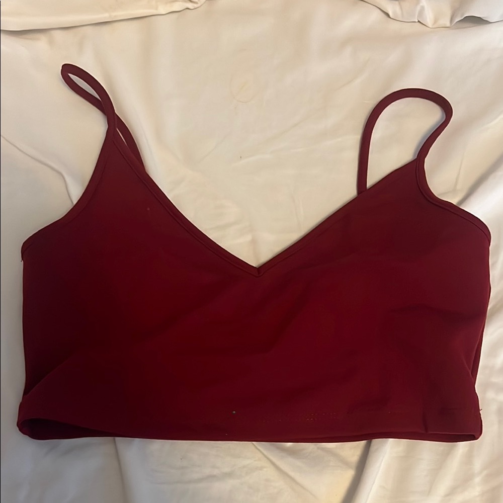 Red V-Neck Bralette